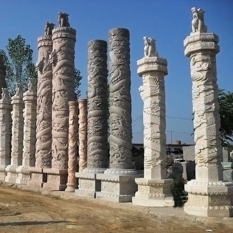 石雕龙柱汉白玉青石雕刻盘龙柱广场寺庙石材柱子华表文化柱厂家 (1) 石雕龙柱汉白玉青石雕刻盘龙柱广场寺庙石材柱子华表文化柱厂家 (1)