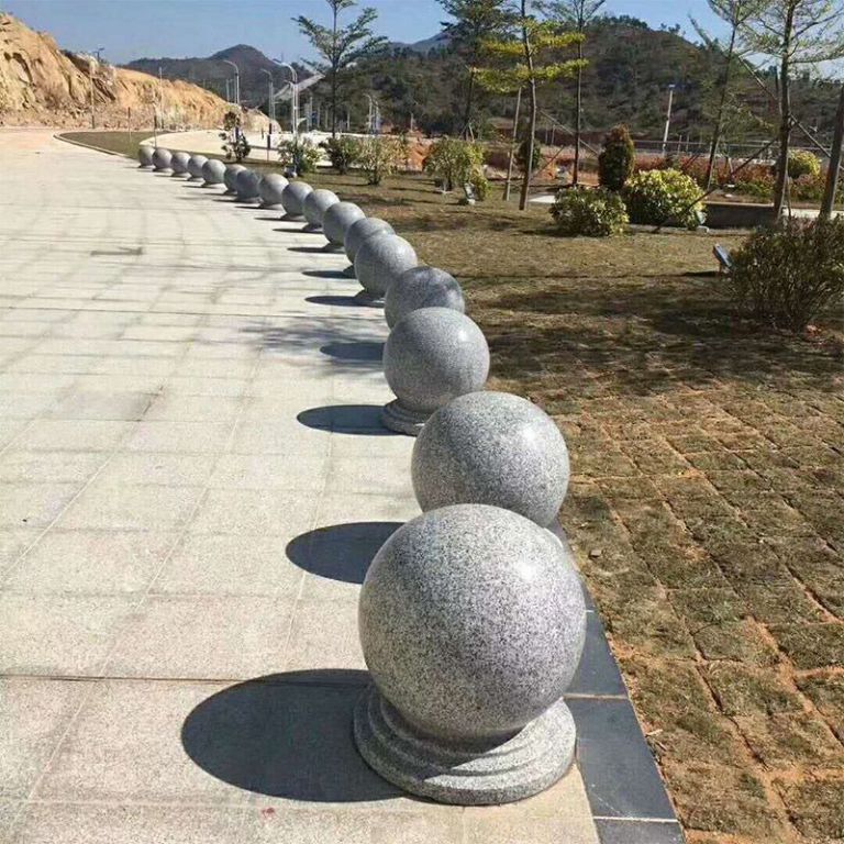 圆球石球路障挡车广场公园石墩子阻车花岗岩石头球阻车桩惠安石雕 (4) 圆球石球路障挡车广场公园石墩子阻车花岗岩石头球阻车桩惠安石雕 (4)