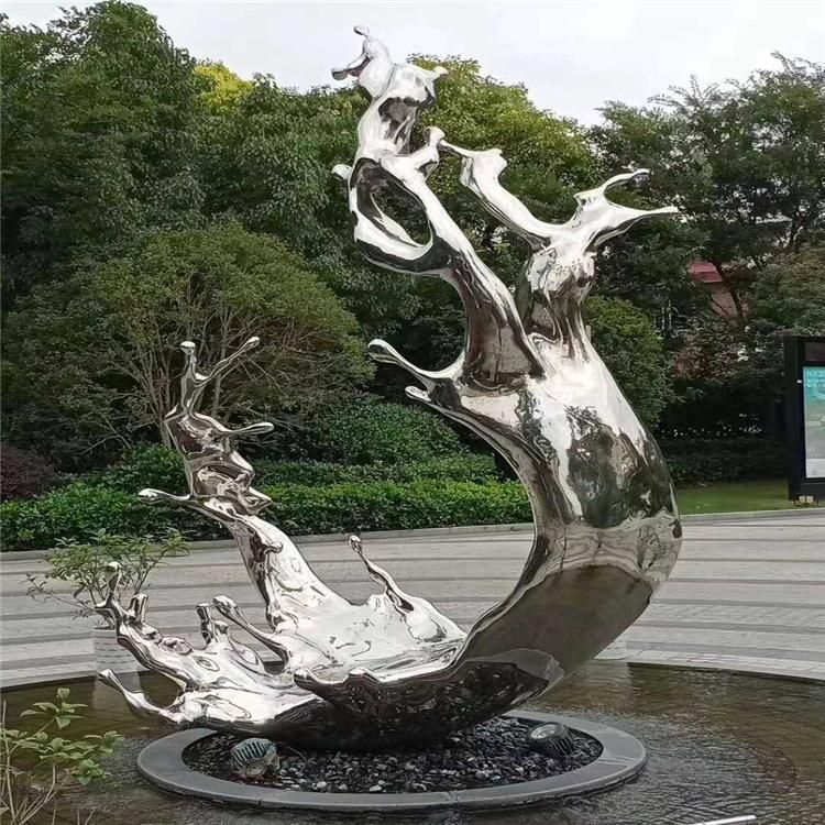 广场摆放浪花雕塑有哪些优势