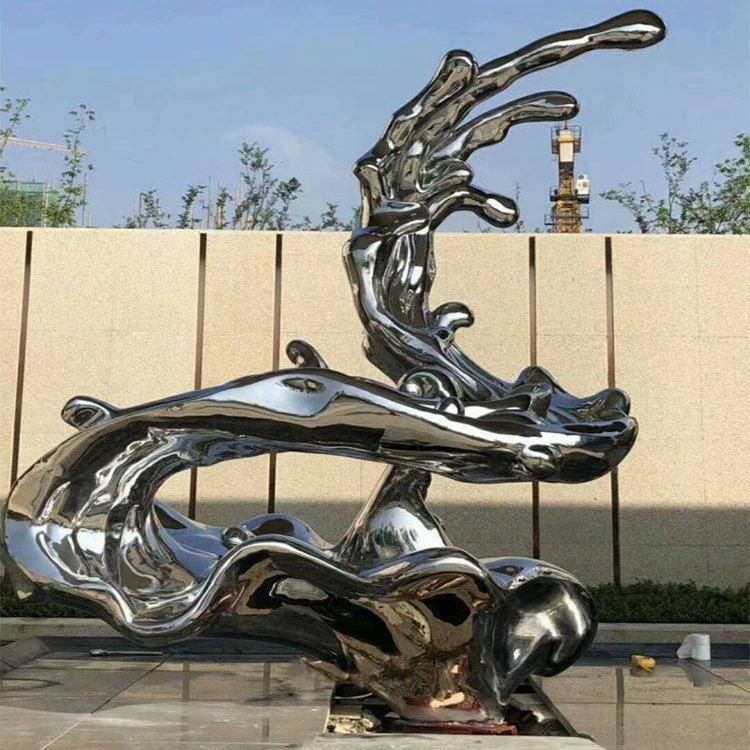 购物中心摆放浪花雕塑有什么作用
