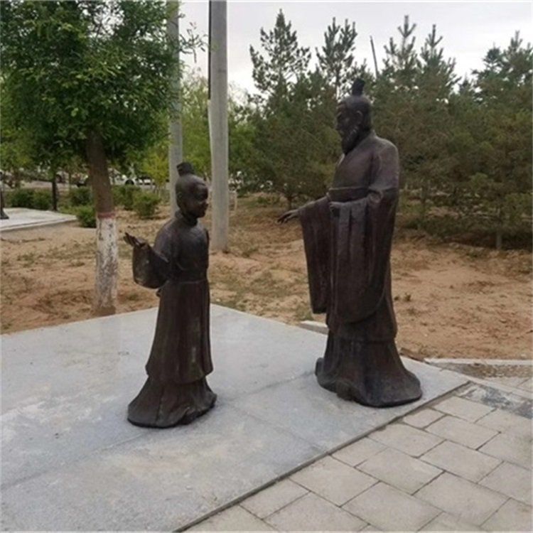 2米校园人物铜雕加工大型西方人物雕塑 (4)