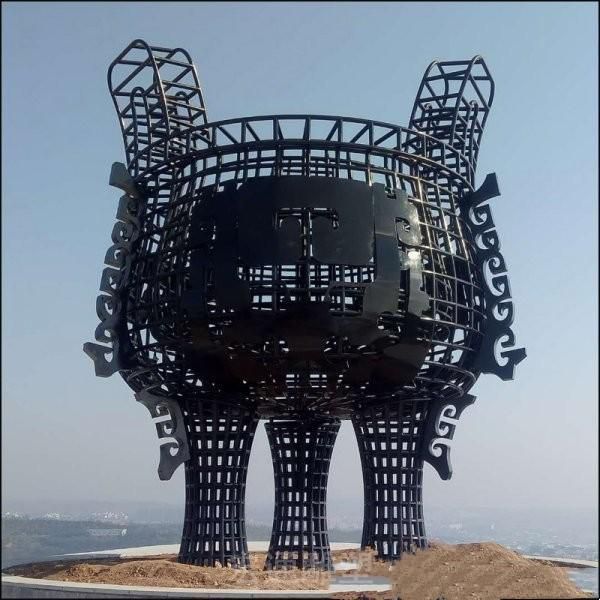 城市铜鼎雕塑