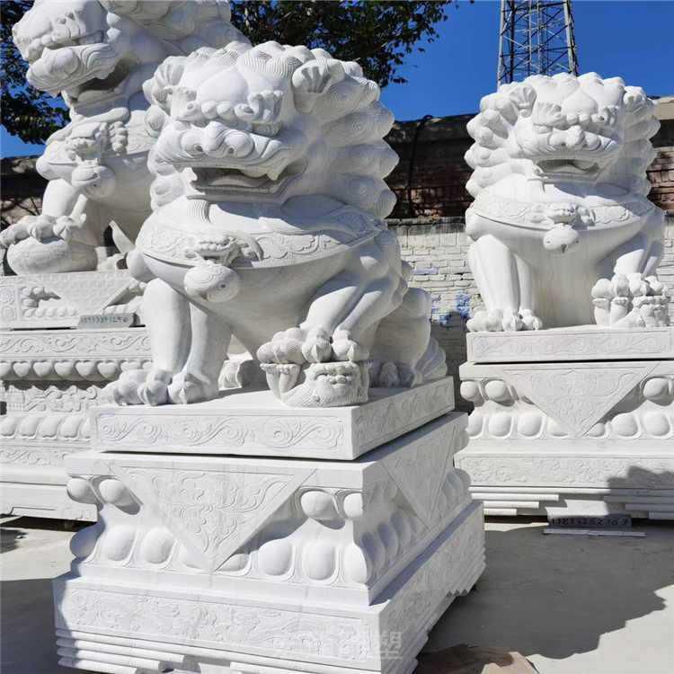 招财狮子动物石雕
