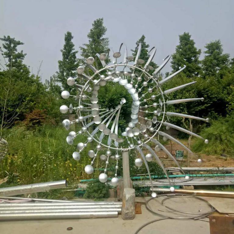 不锈钢风动景观雕塑