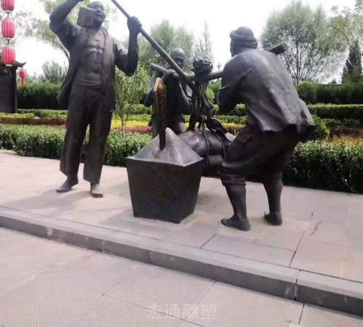 民俗文化卖小吃景观铜雕