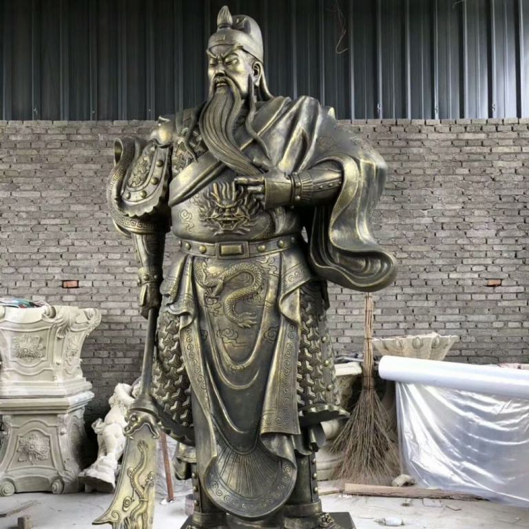 古代将军人物铜雕