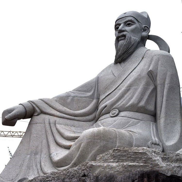 唐代诗人白居易石雕