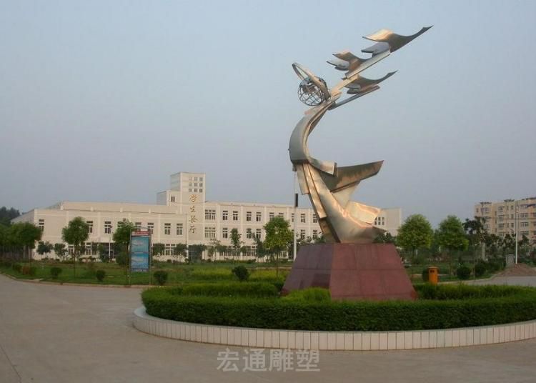 大型镜面标志城市不锈钢雕塑