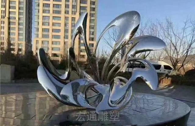 镜面标志景观不锈钢雕塑