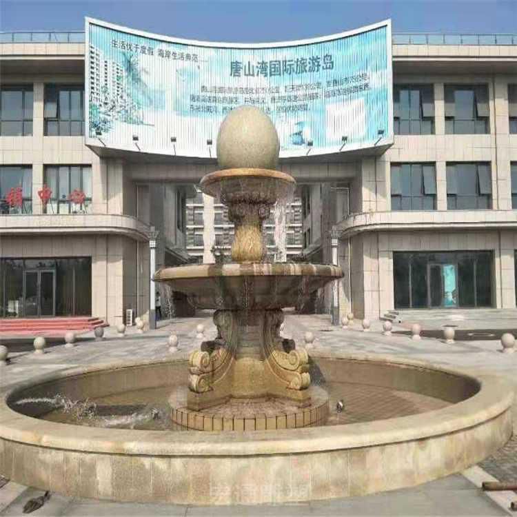 大理石欧式喷泉公园雕塑