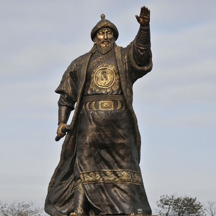 成吉思汗人物城市铜雕