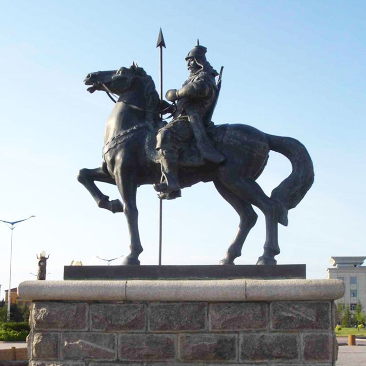 古代马车城市抽象铜雕