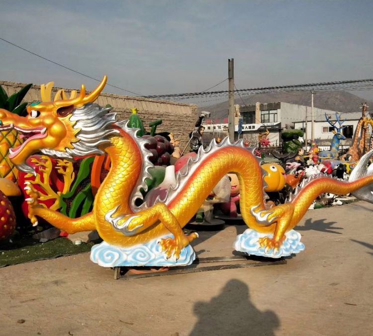 金色龙动物景观铜雕