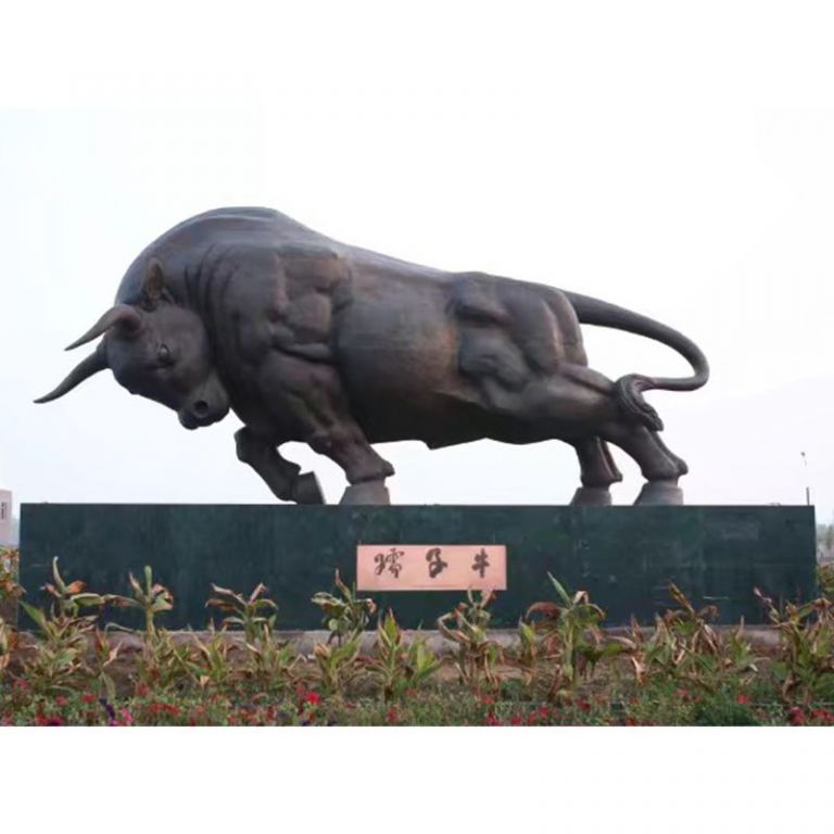 华尔街牛景观别墅铜雕