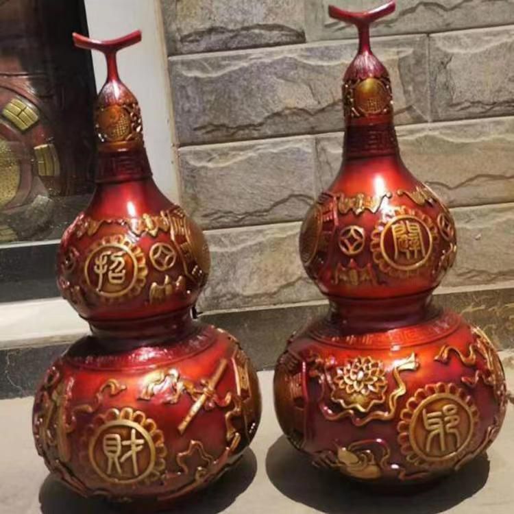 招财葫芦小品抽象铜雕