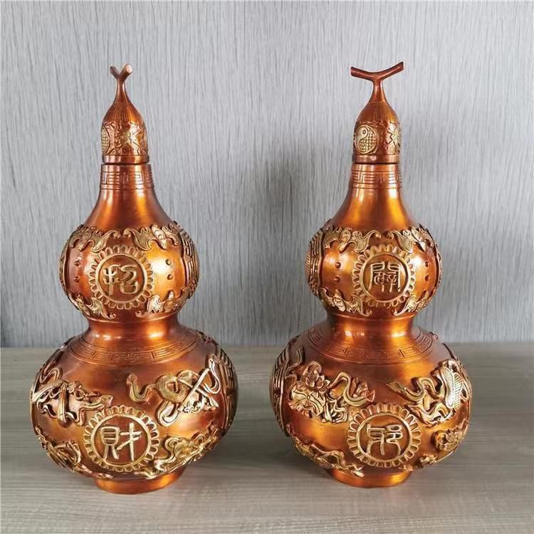 招财葫芦小品景观铜雕