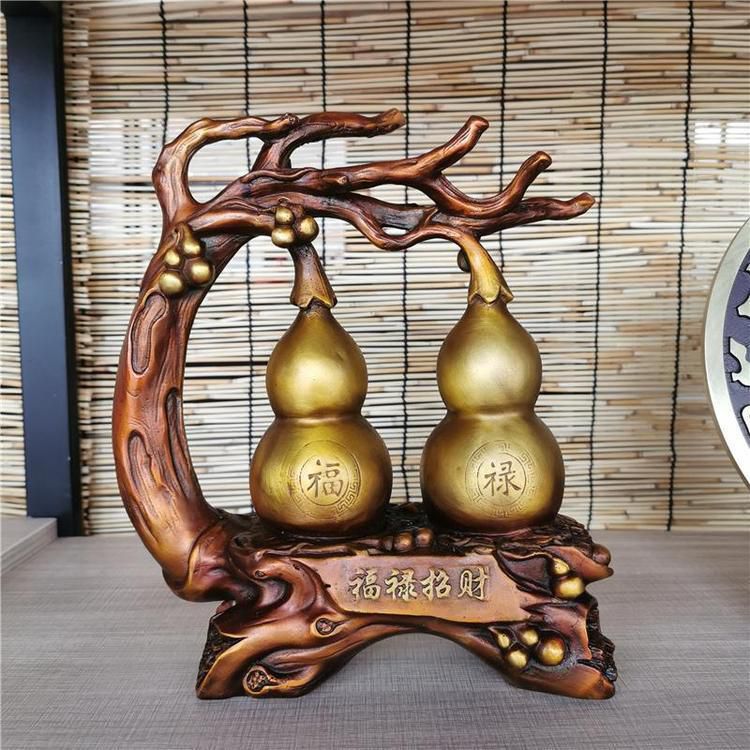 招财葫芦园林标志铜雕