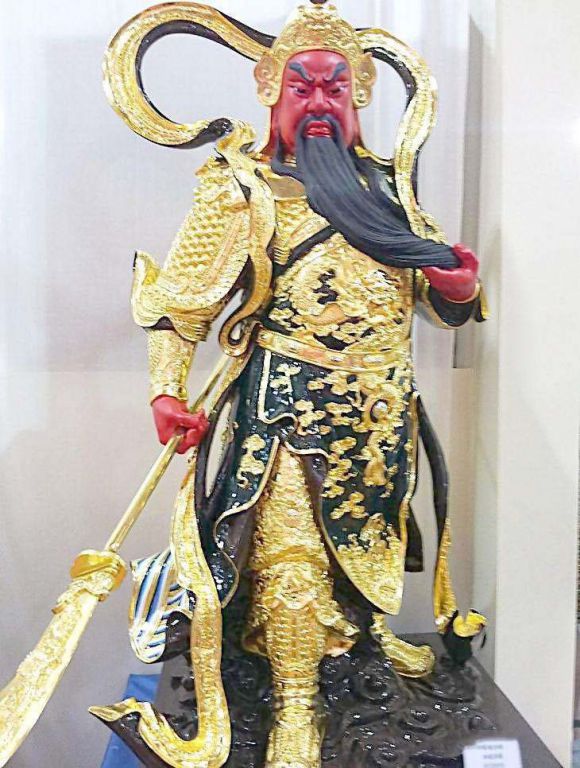 金色关公户外标志铜雕