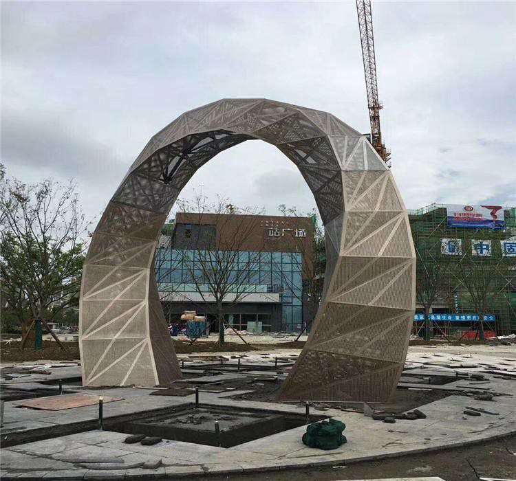 不锈钢大门标志公园雕塑