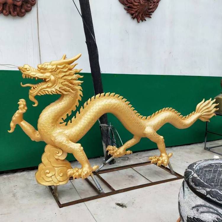 黄铜龙广场动物铜雕