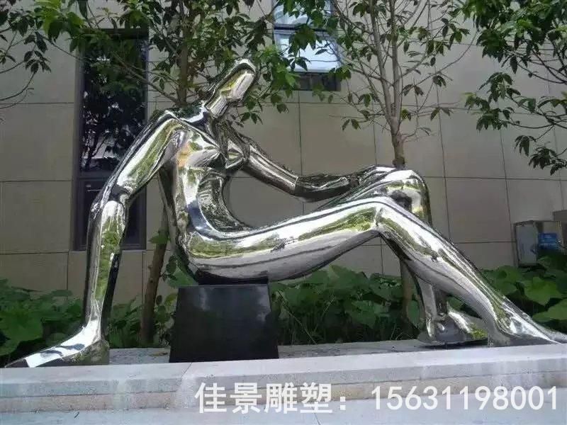 抽象人物校园不锈钢雕塑