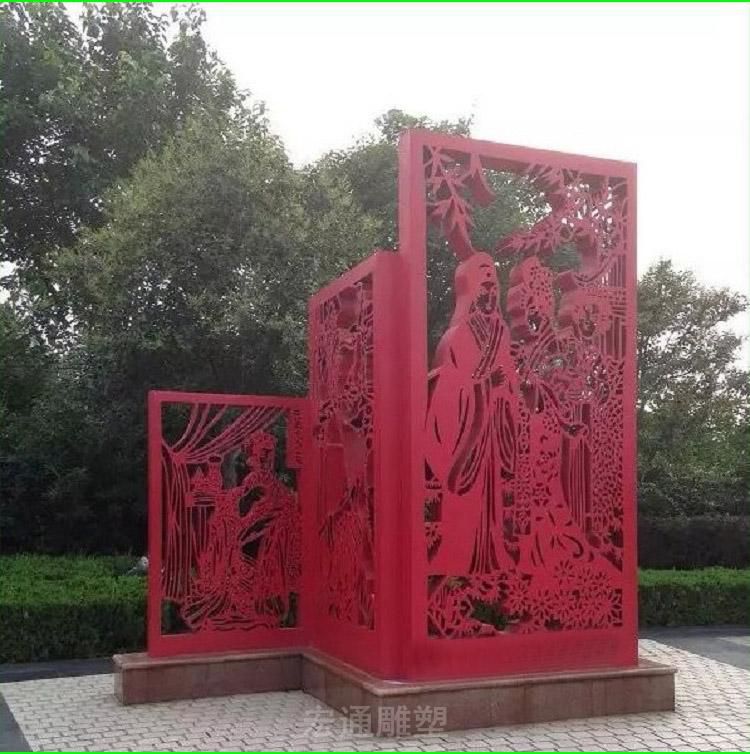 彩绘景观公园不锈钢雕塑