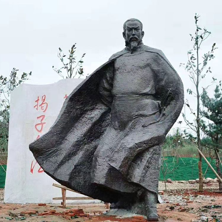 古代官员人物景观铜雕
