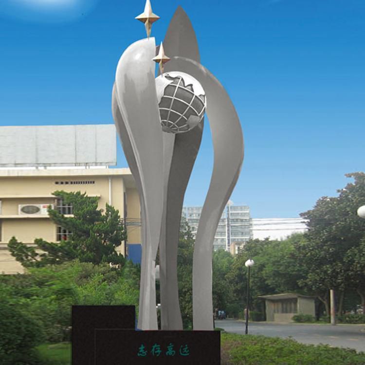 不锈钢发光标志景观雕塑