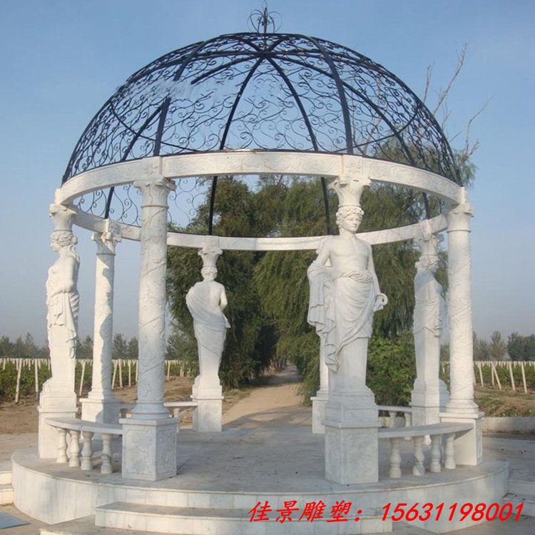 圆顶石凉亭 欧式大型石凉亭