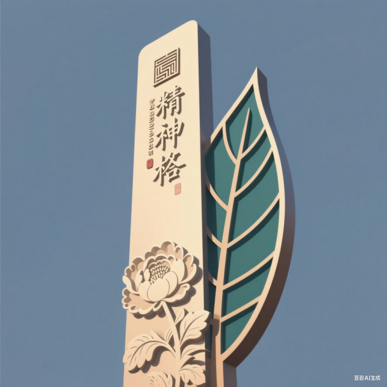 不锈钢花朵精神堡垒雕塑