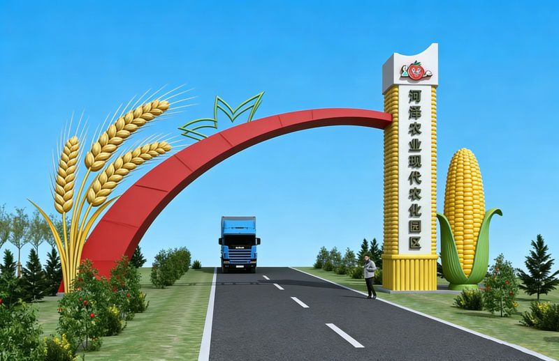 产业农业园雕塑 创意拱门