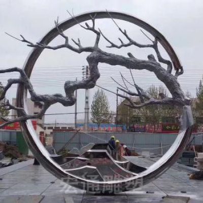 不锈钢树枝景观雕塑