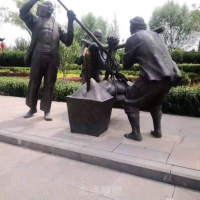 民俗文化卖小吃景观铜雕
