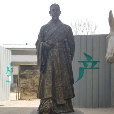 校园人物景观铜雕