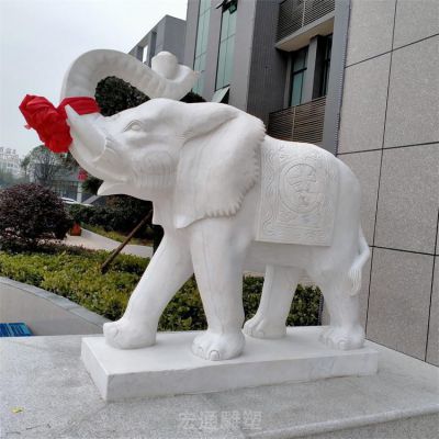 如意大象动物石雕