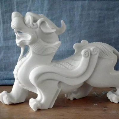 庭院门口汉白玉貔貅石雕