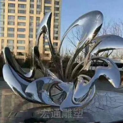 镜面标志景观不锈钢雕塑
