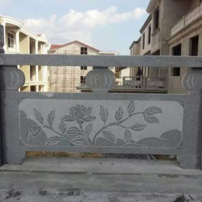 荷花石浮雕栏板雕塑