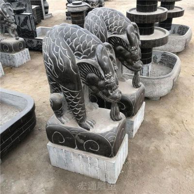 仿古吸水兽动物石雕