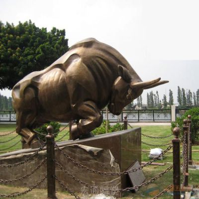 孺子牛动物景观铜雕