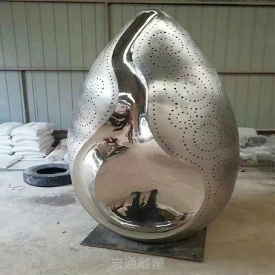 抽象水滴不锈钢雕塑