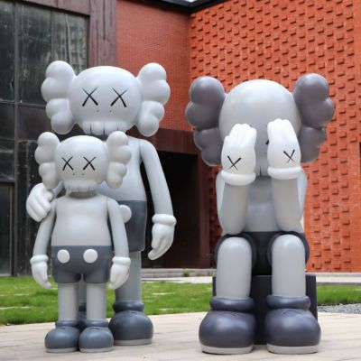 Kaws公仔不锈钢景观雕塑