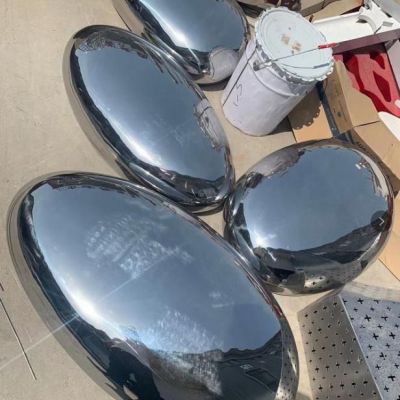 镜面鹅卵石不锈钢广场雕塑