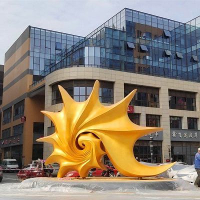 不锈钢海螺动物雕塑