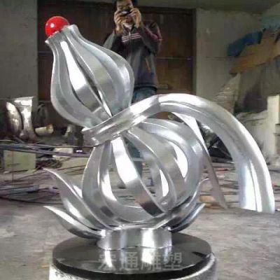 镂空葫芦不锈钢景观雕塑