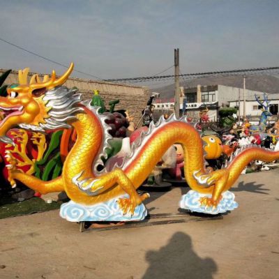 金色龙动物景观铜雕