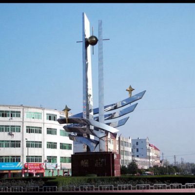 科技之星园林不锈钢雕塑