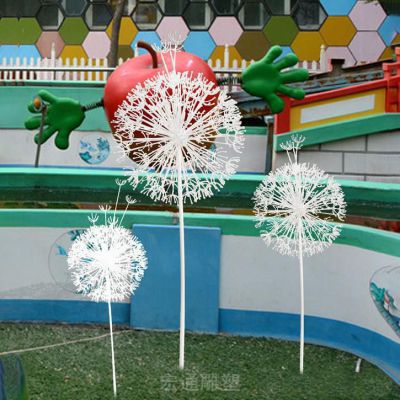 蒲公英标志不锈钢雕塑