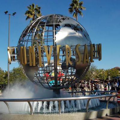 镂空不锈钢地球仪公园雕塑