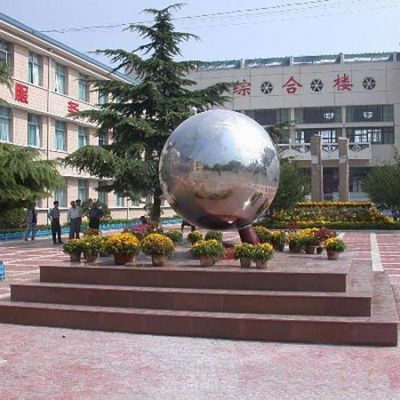 镜面气球标志不锈钢雕塑